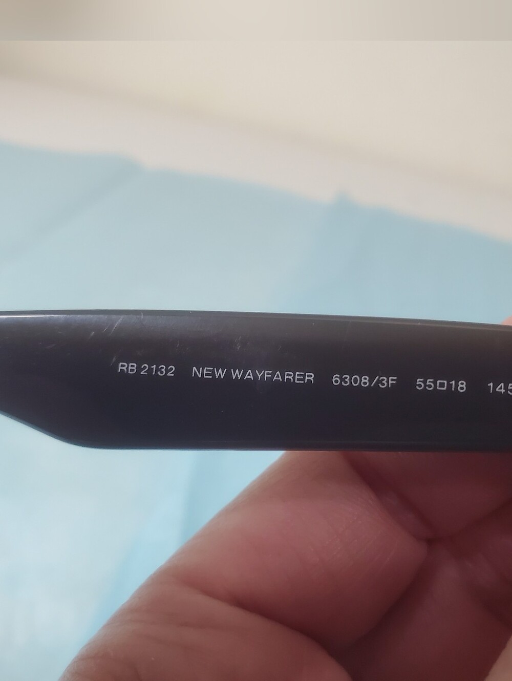 Ray-Ban New Wayfarer Blue Sunglasses - Picture 4 of 5